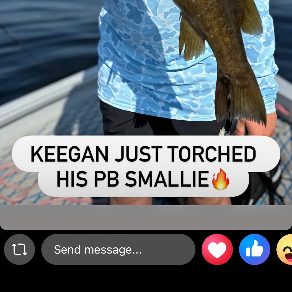 recently logged catches
