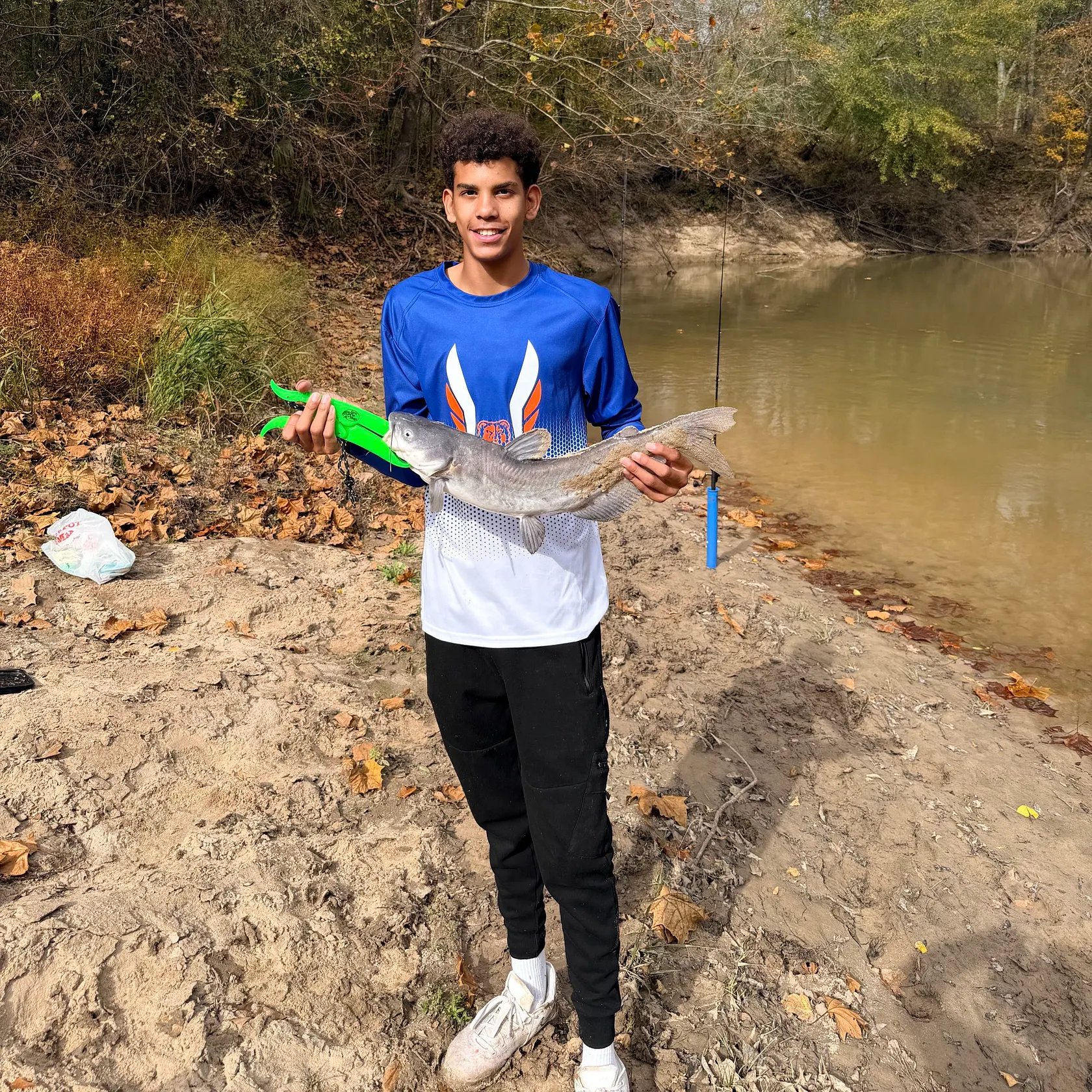 Blue catfish caught on Fishbrain