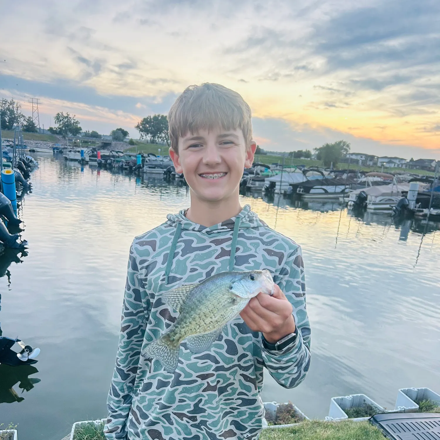 White crappie caught on Fishbrain