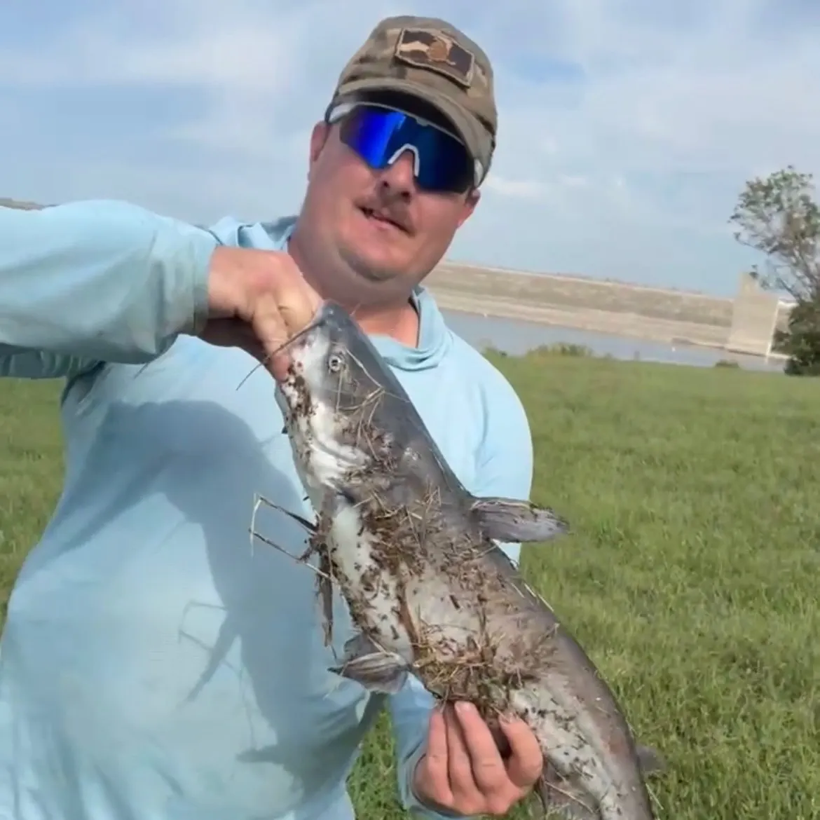 Blue catfish caught on Fishbrain