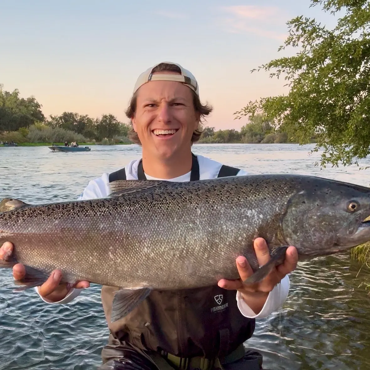 Chinook salmon caught on Fishbrain