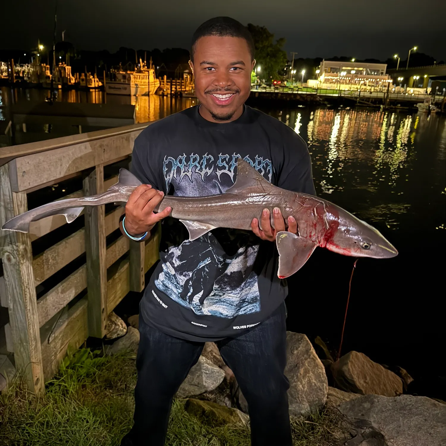Dusky smooth-hound caught on Fishbrain