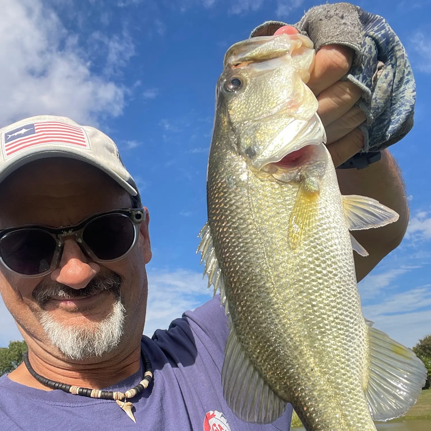 Largemouth bass caught on Fishbrain