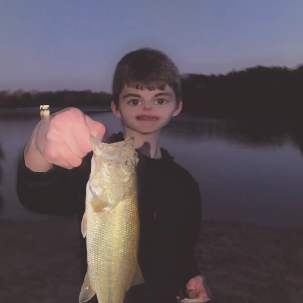 Largemouth bass caught on Fishbrain
