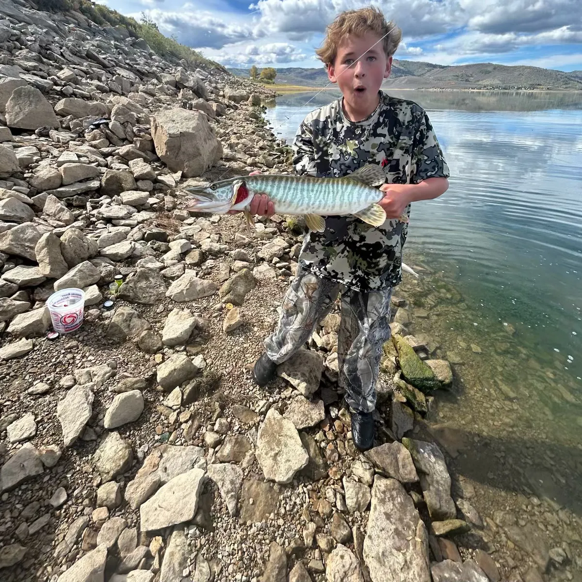 Tiger muskie caught on Fishbrain