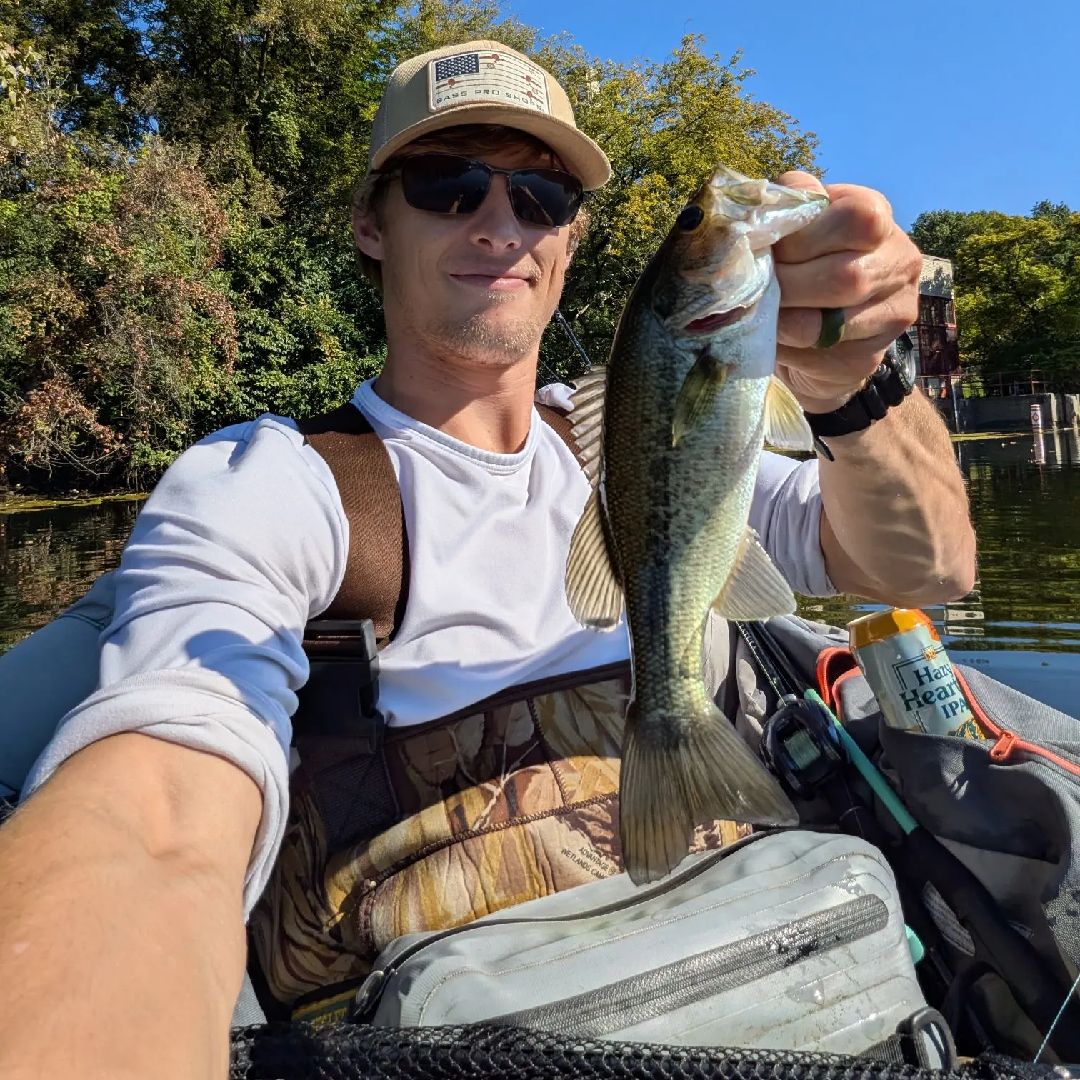 Largemouth bass caught on Fishbrain