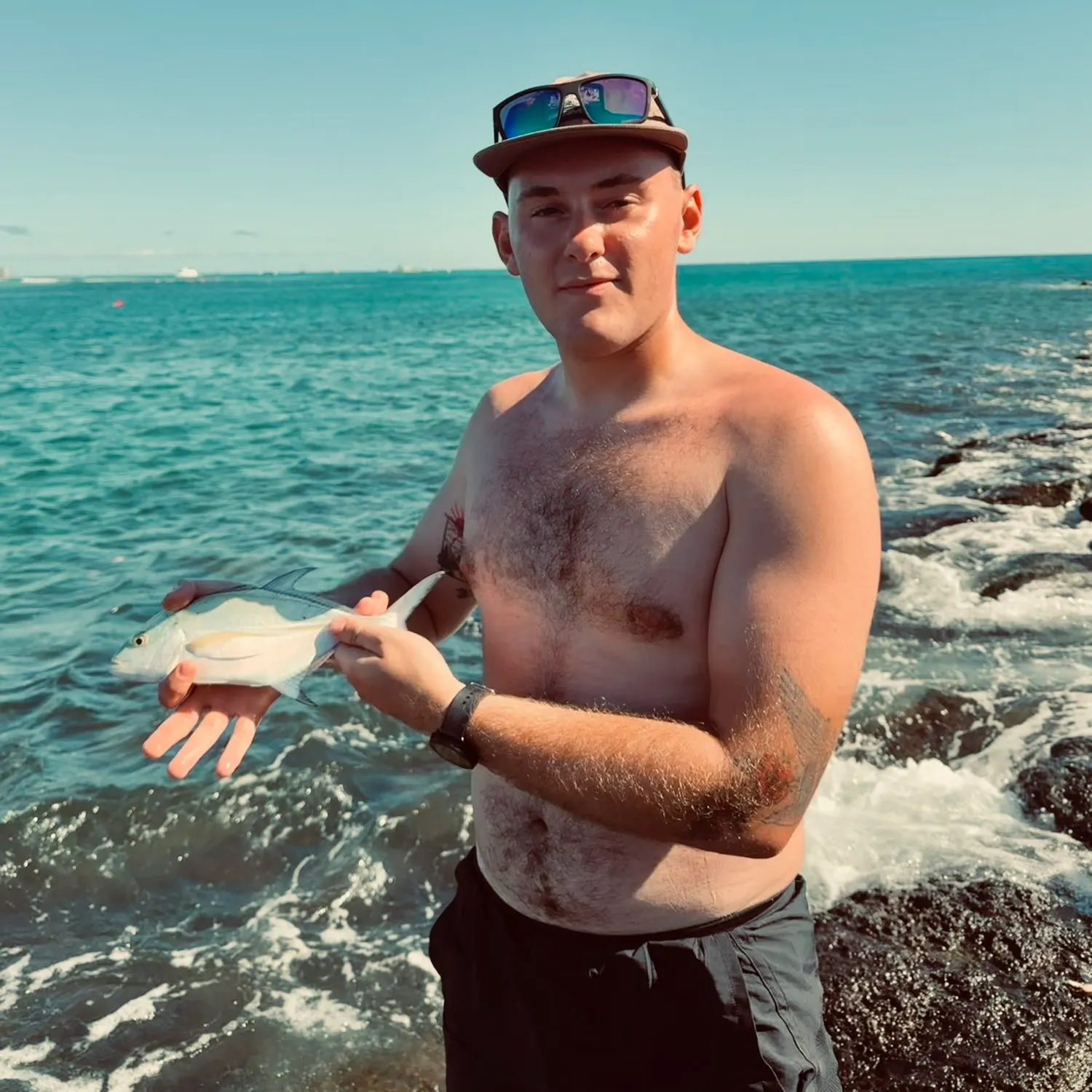 Bluefin trevally caught on Fishbrain