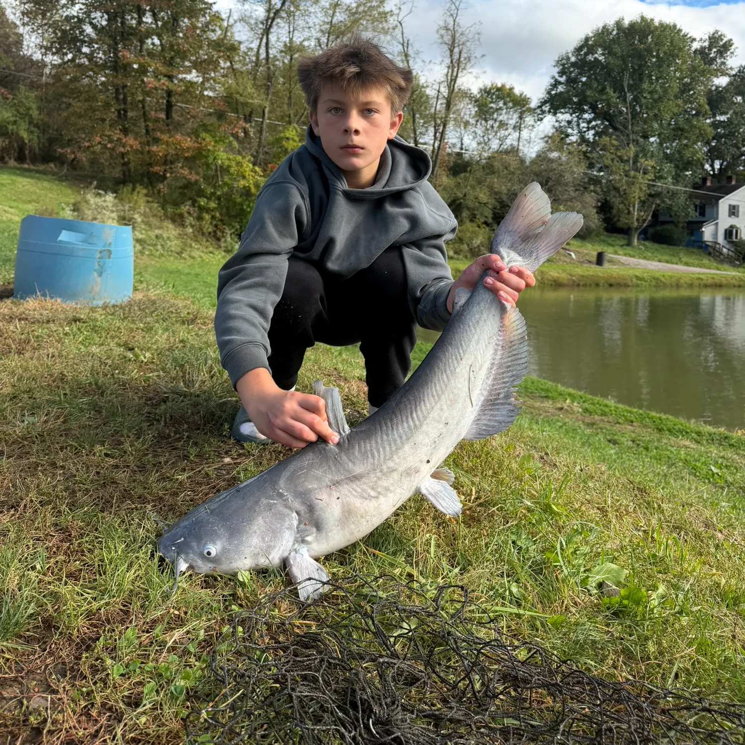Blue catfish caught on Fishbrain