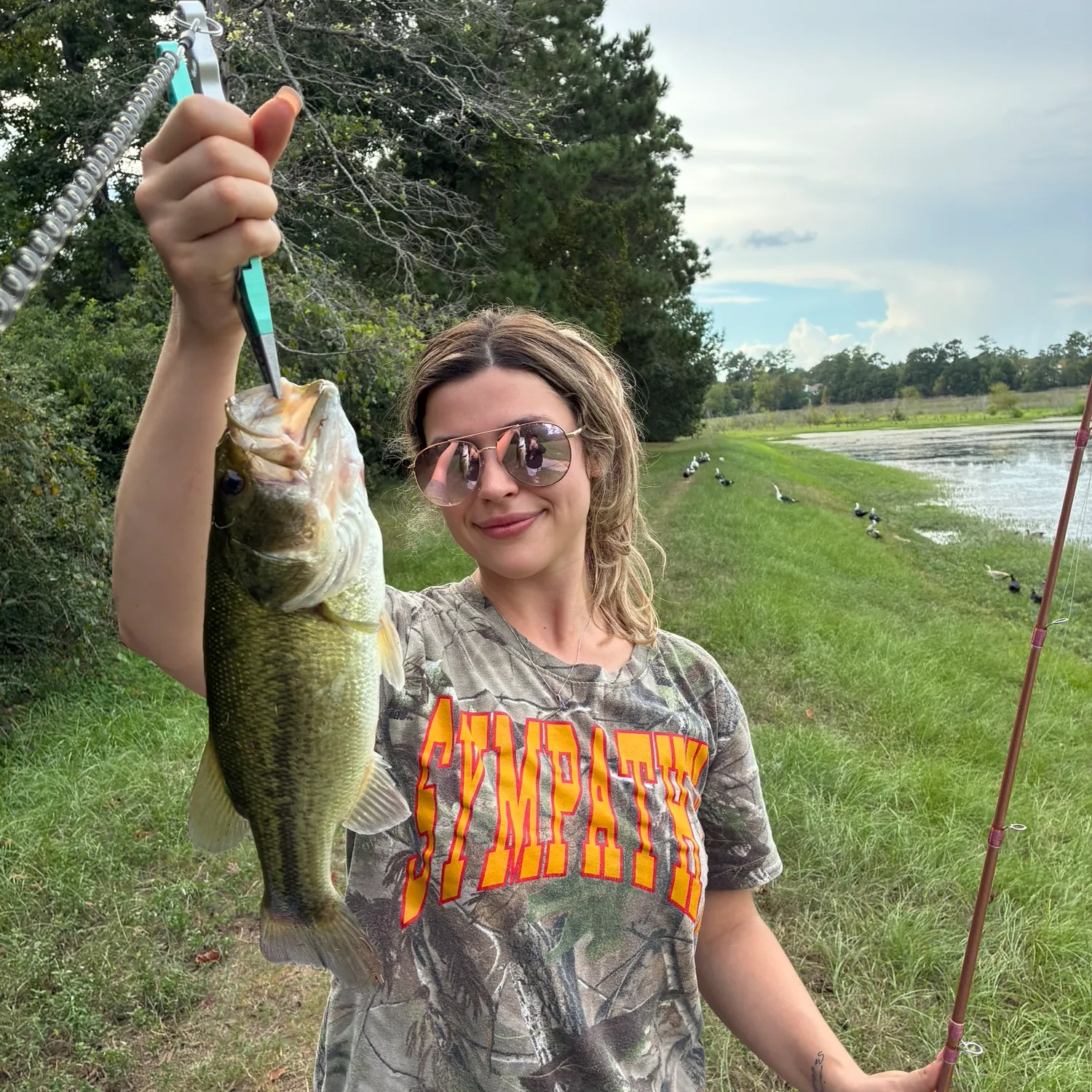 Largemouth bass caught on Fishbrain