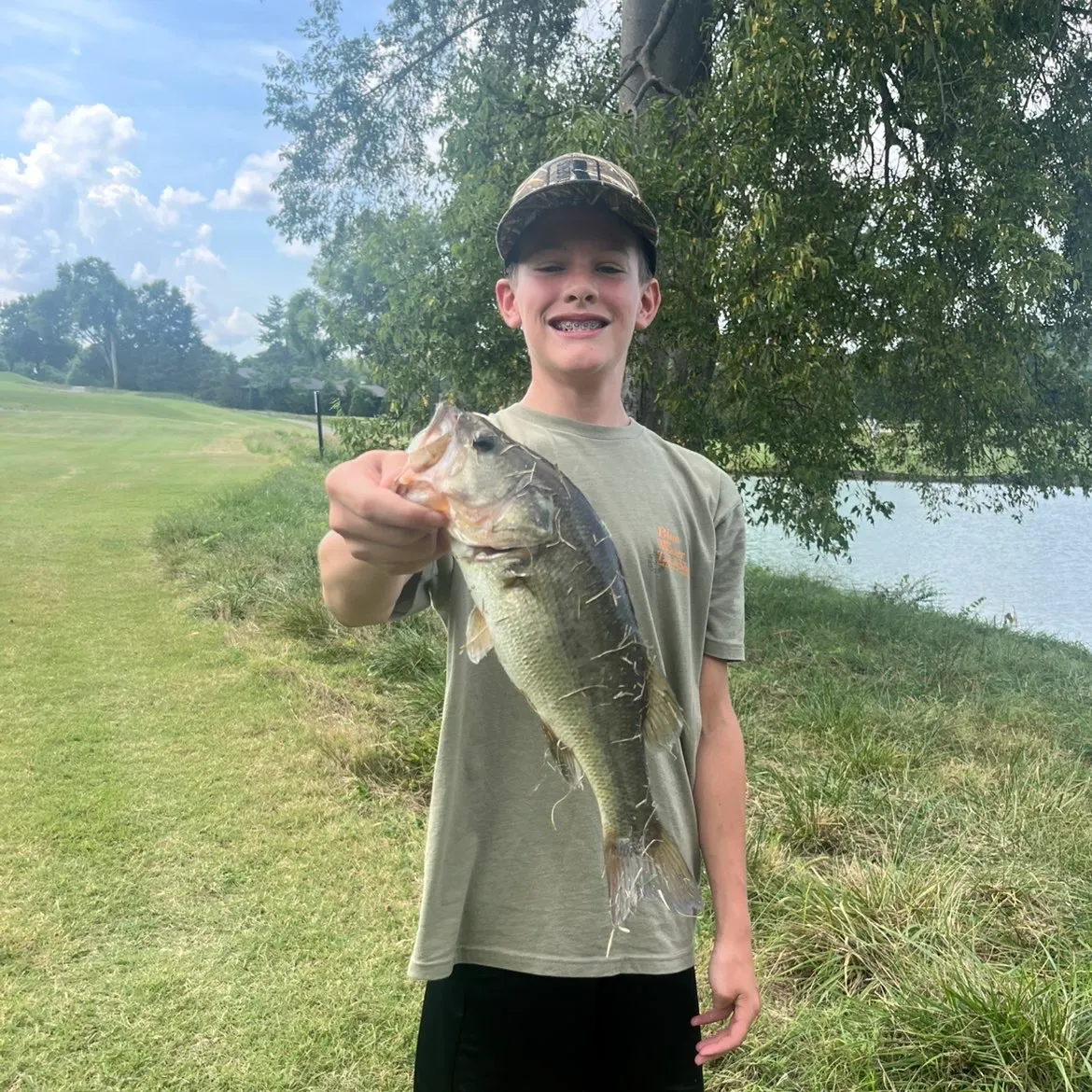 Largemouth bass caught on Fishbrain