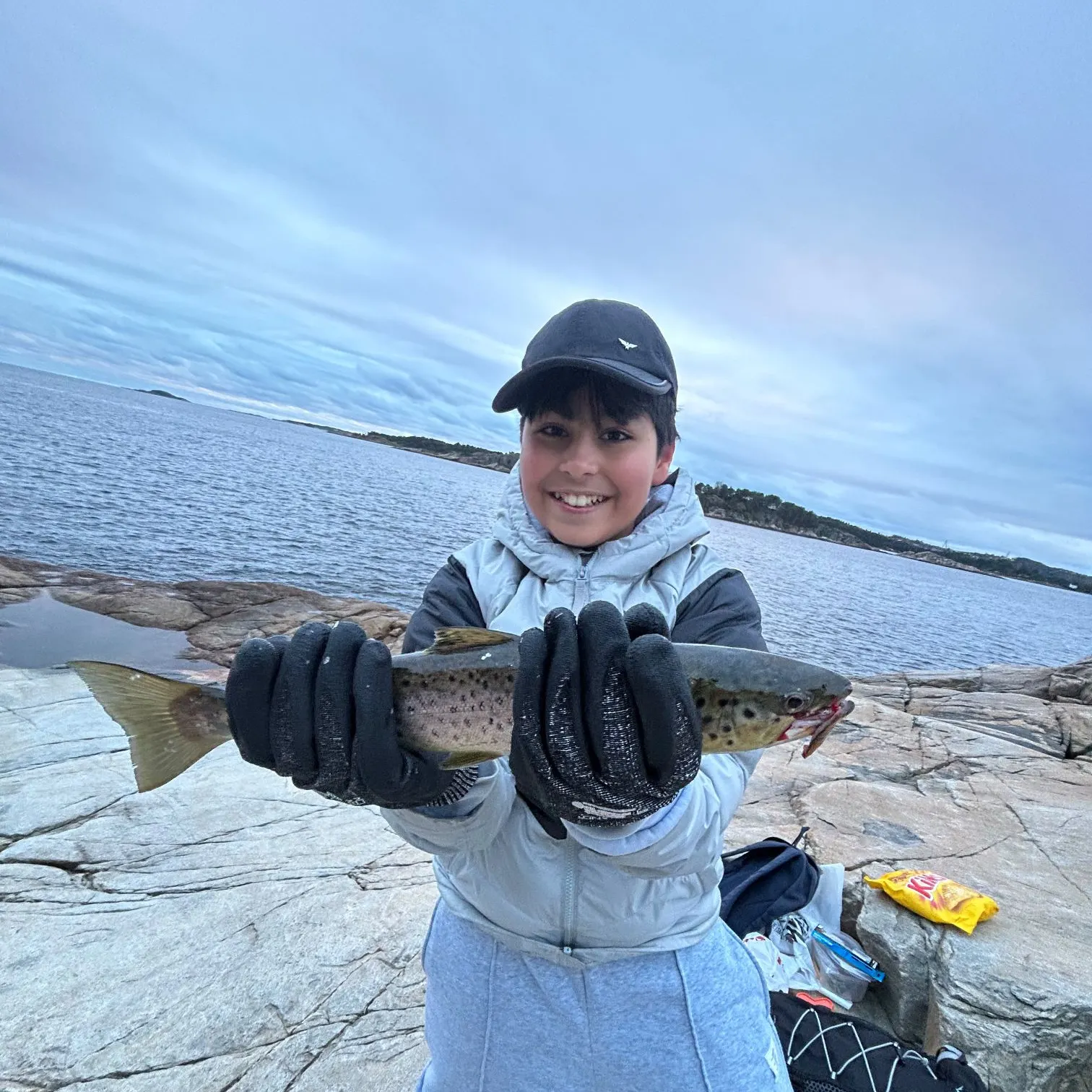 Sea trout caught on Fishbrain