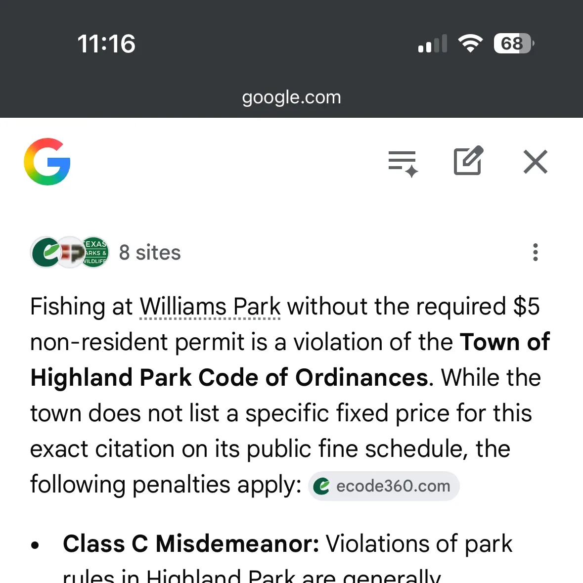 recently logged catches