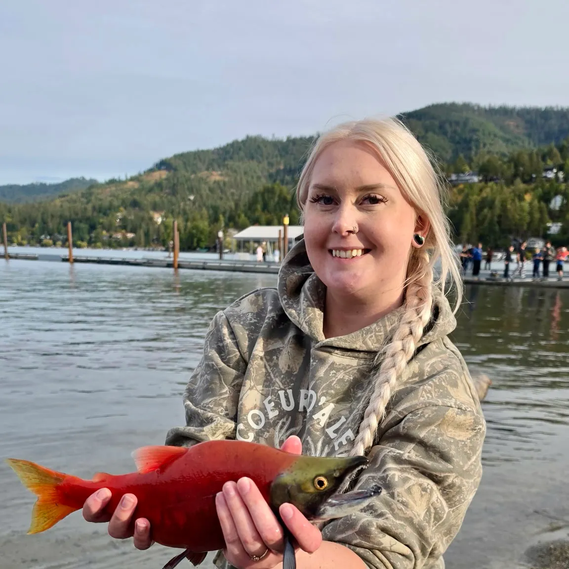 Kokanee salmon caught on Fishbrain