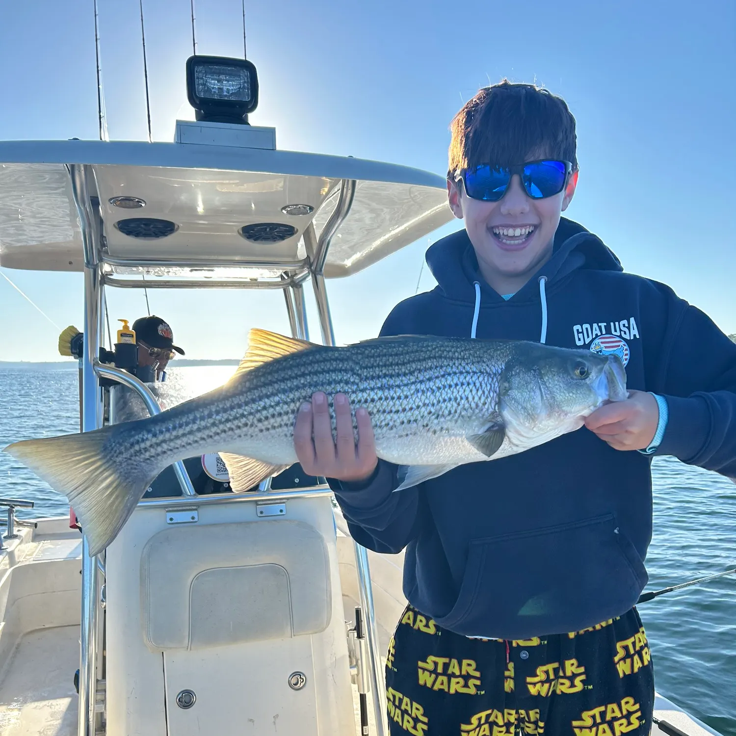 Striped bass caught on Fishbrain