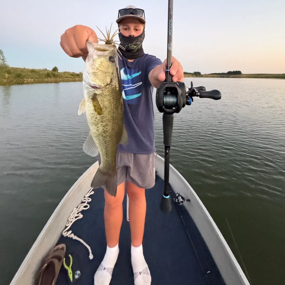 Largemouth bass caught on Fishbrain