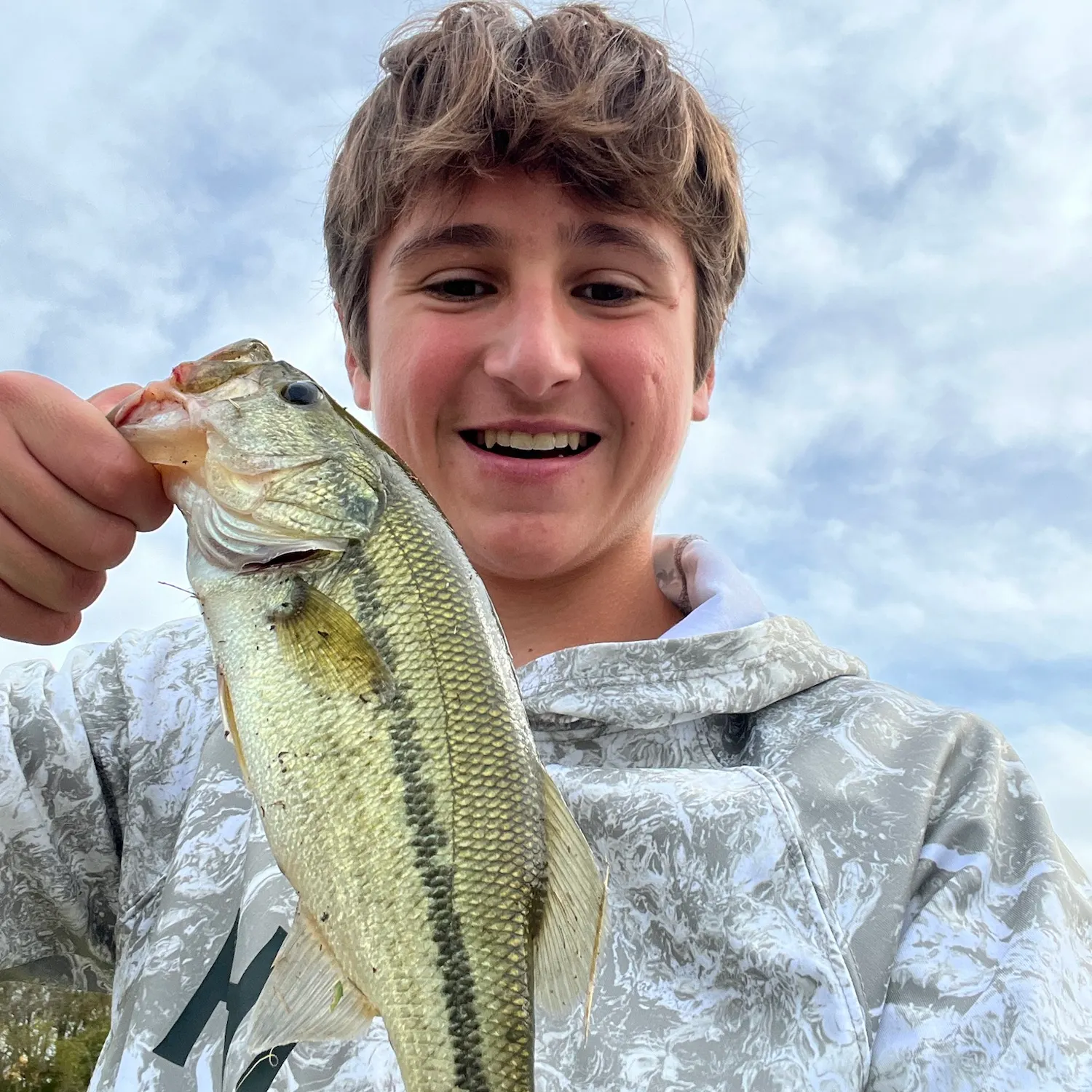 Largemouth bass caught on Fishbrain