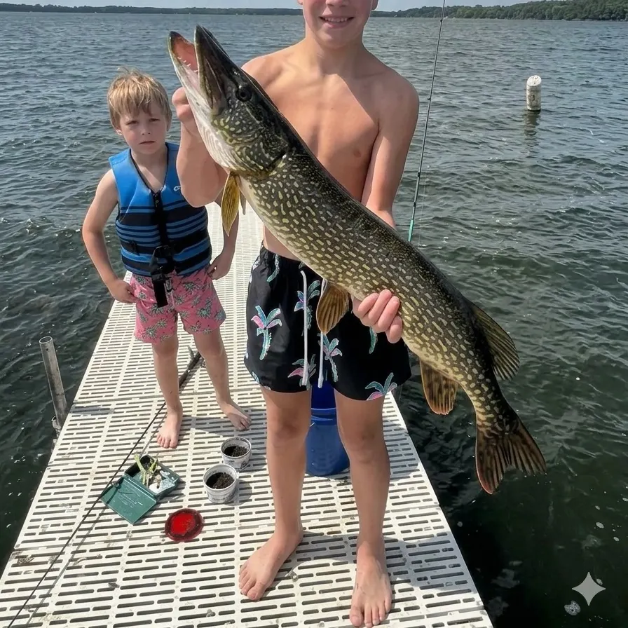 Northern pike caught on Fishbrain