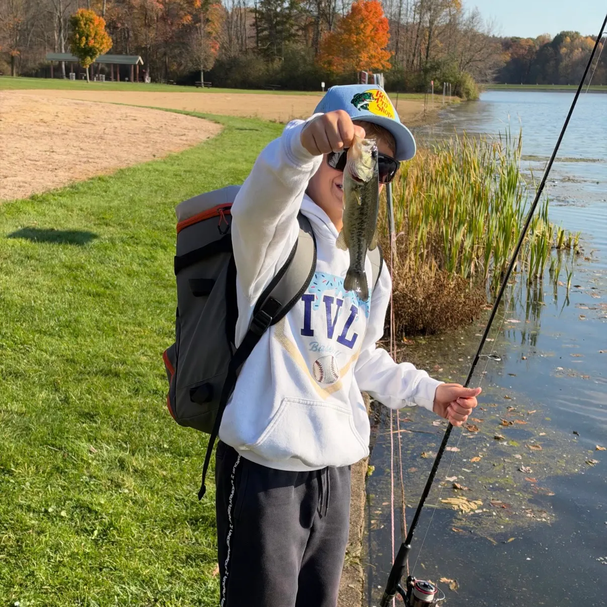 Largemouth bass caught on Fishbrain