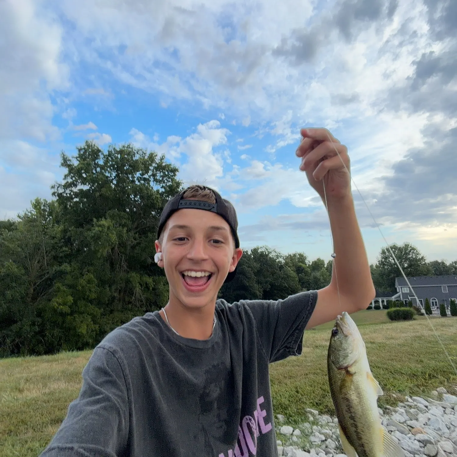 Largemouth bass caught on Fishbrain