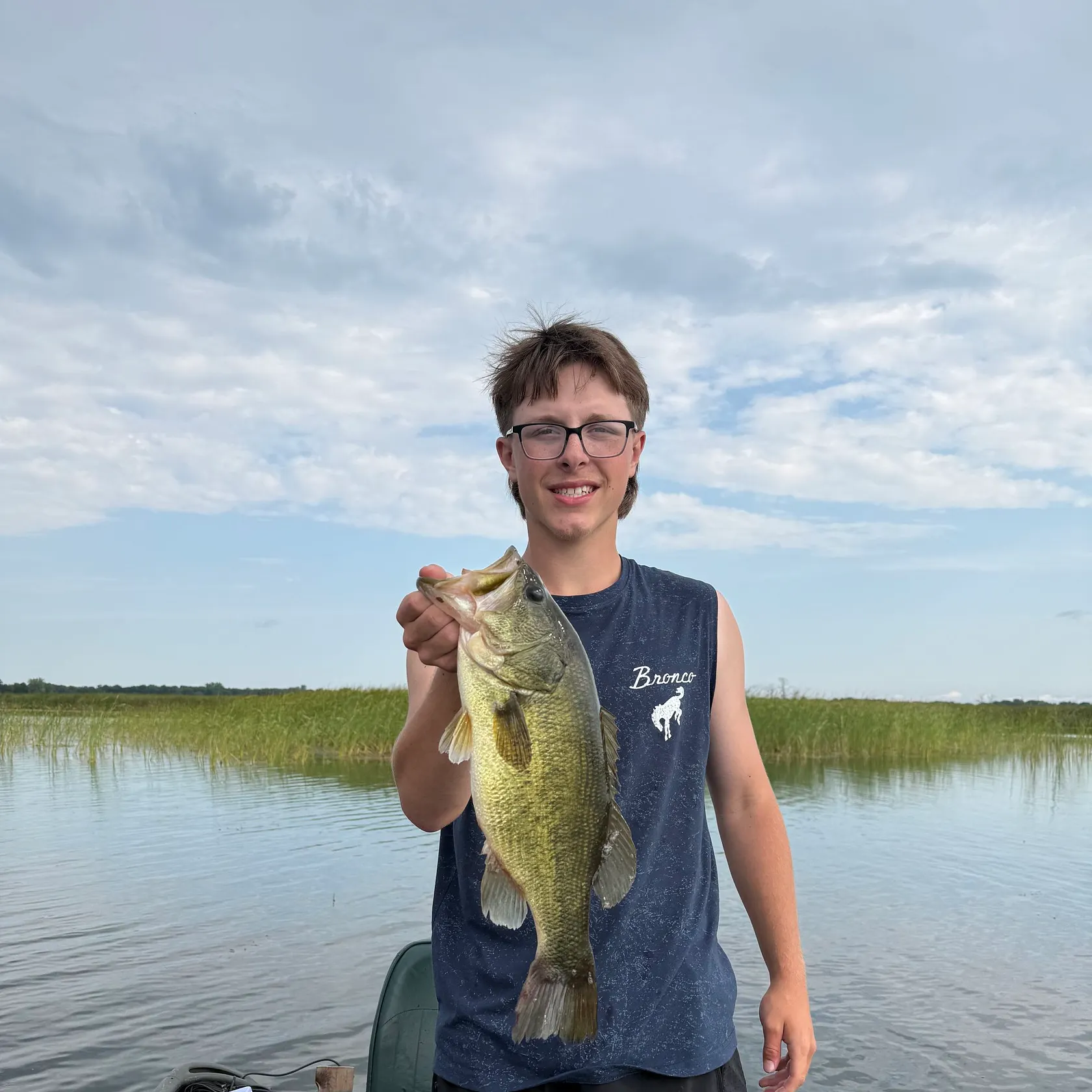 Largemouth bass caught on Fishbrain