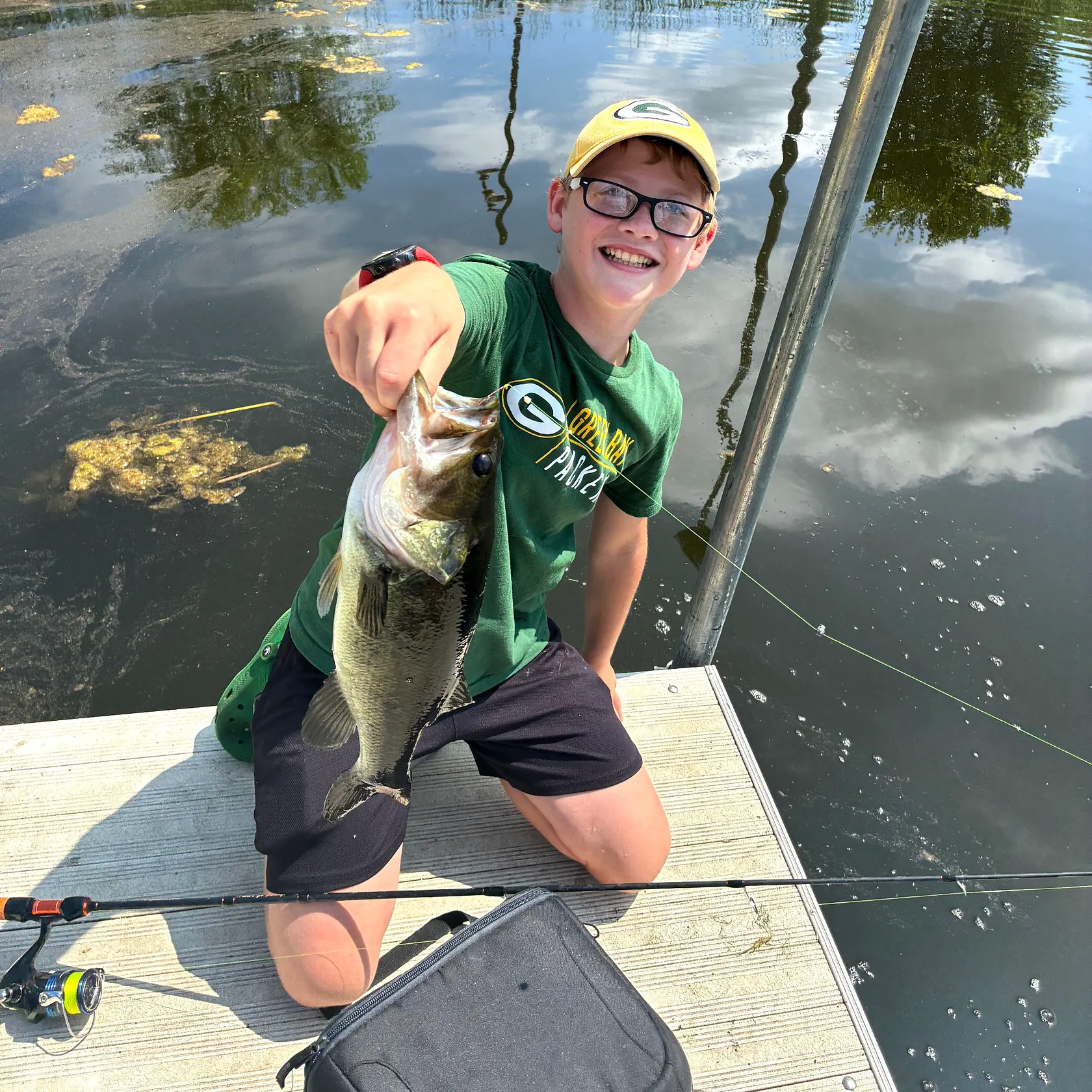 Largemouth bass caught on Fishbrain
