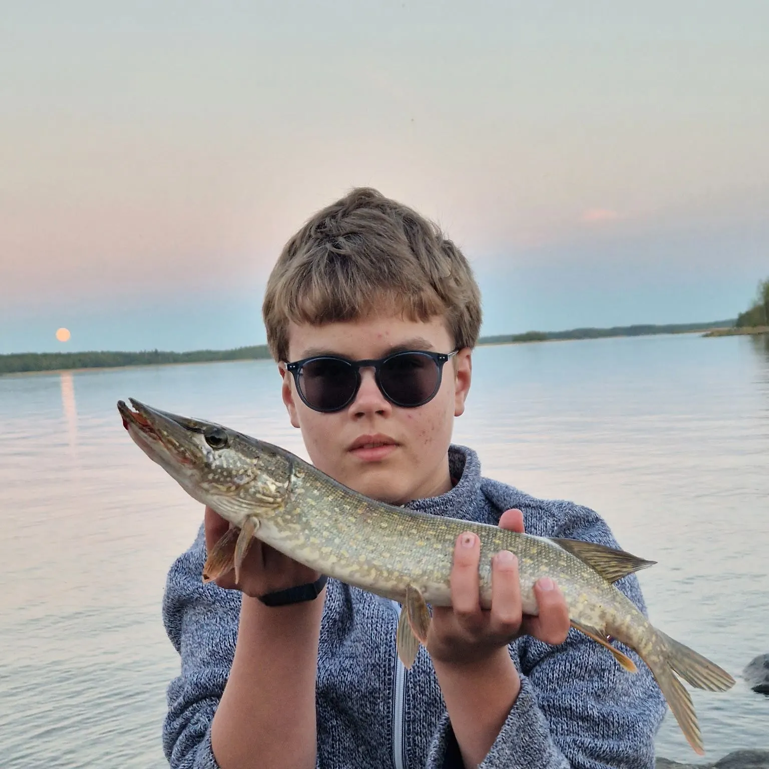 Northern pike caught on Fishbrain