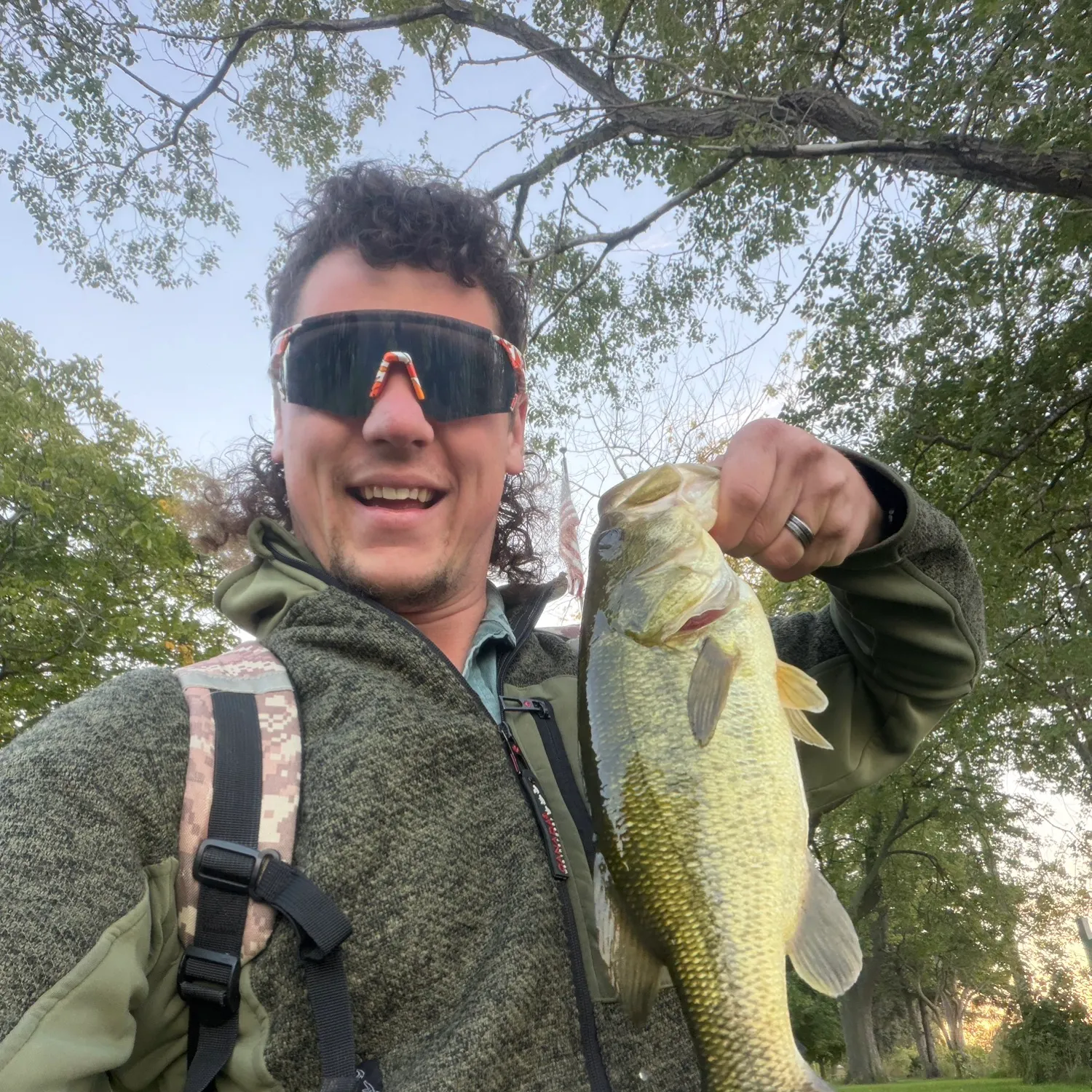 Largemouth bass caught on Fishbrain