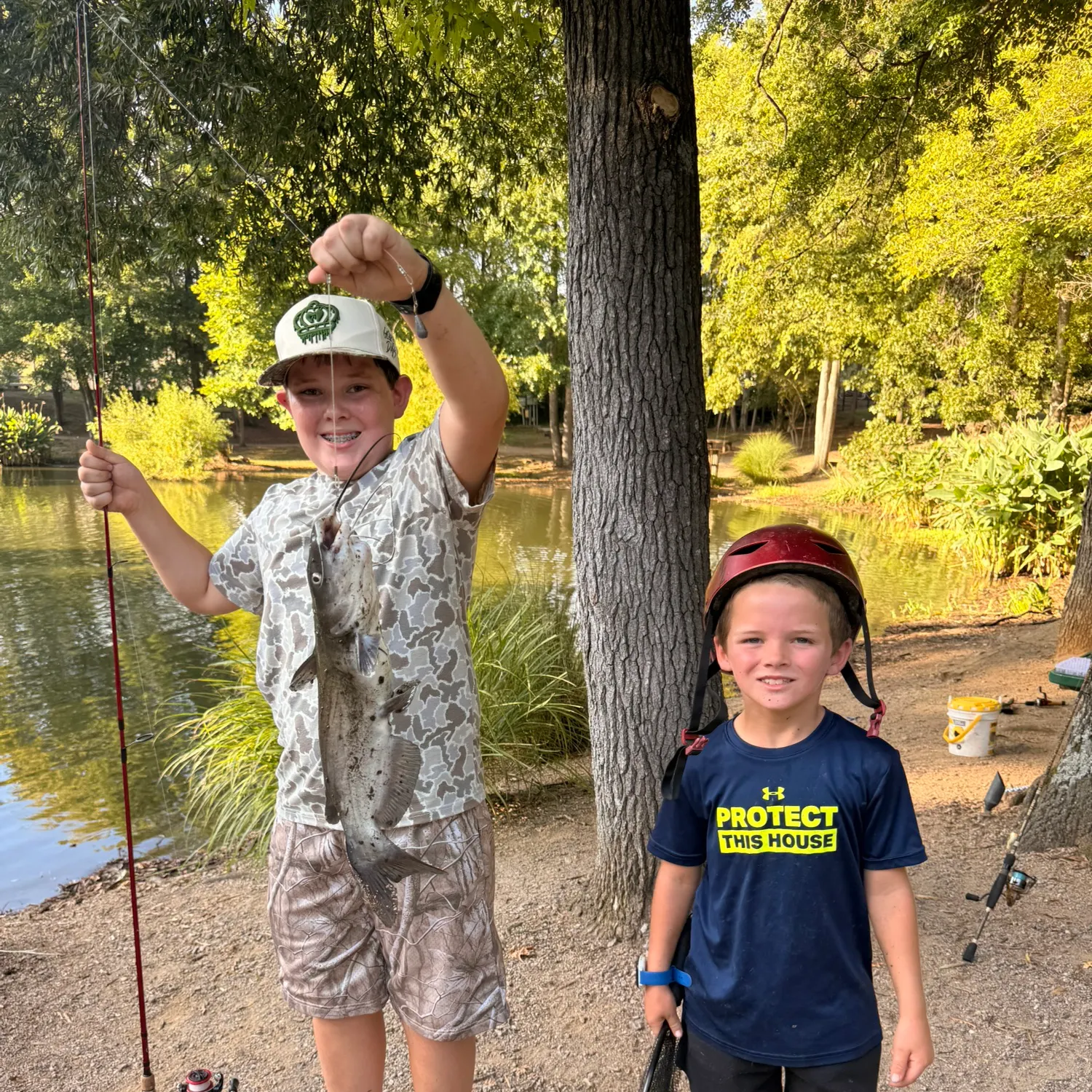 Blue catfish caught on Fishbrain