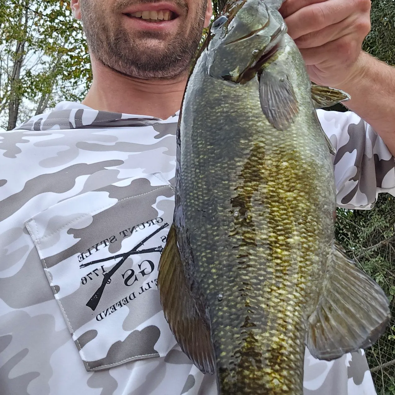 Smallmouth bass caught on Fishbrain