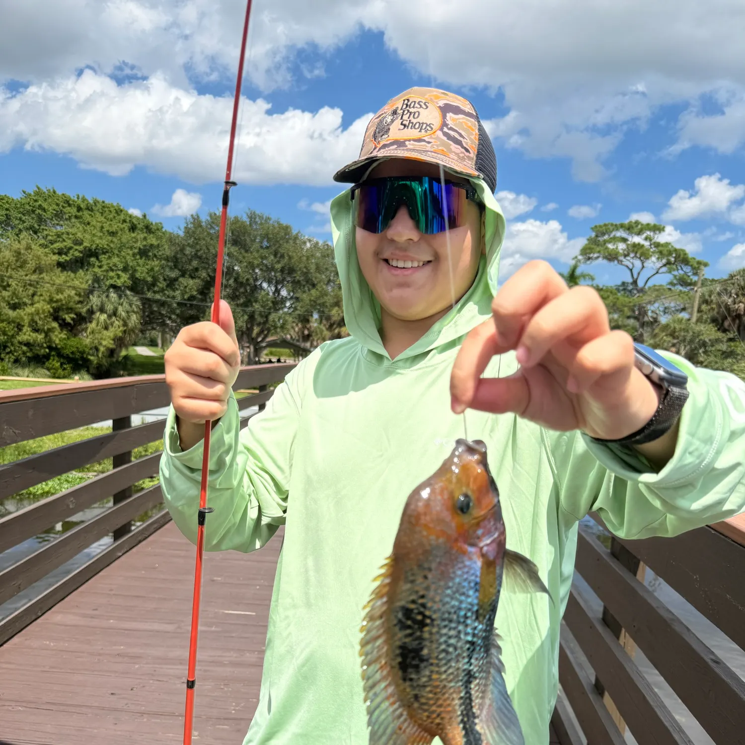 Mayan cichlid caught on Fishbrain