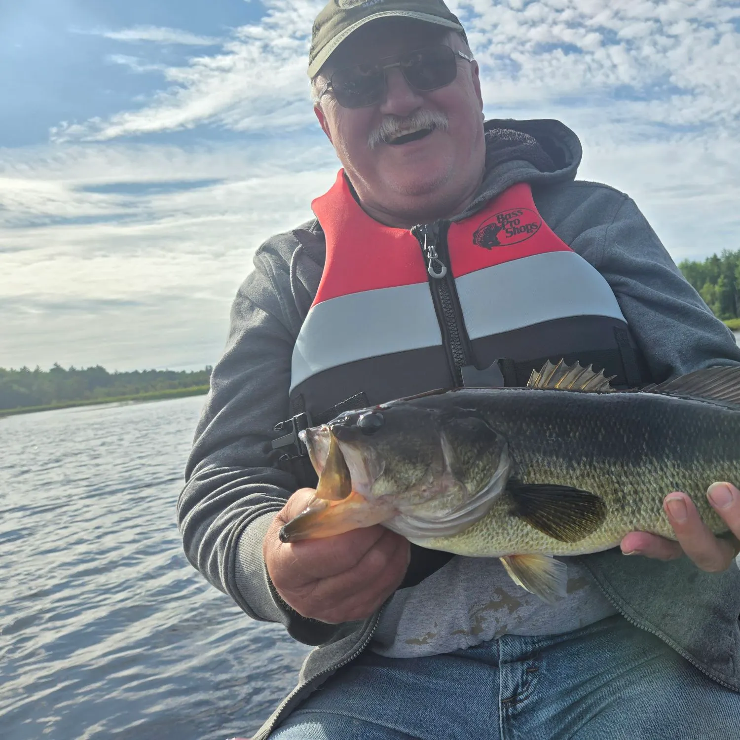 Largemouth bass caught on Fishbrain