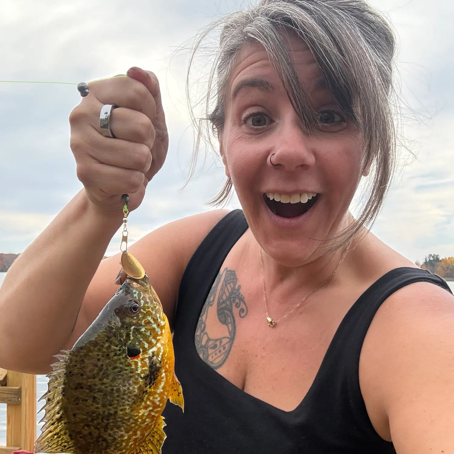Pumpkinseed caught on Fishbrain
