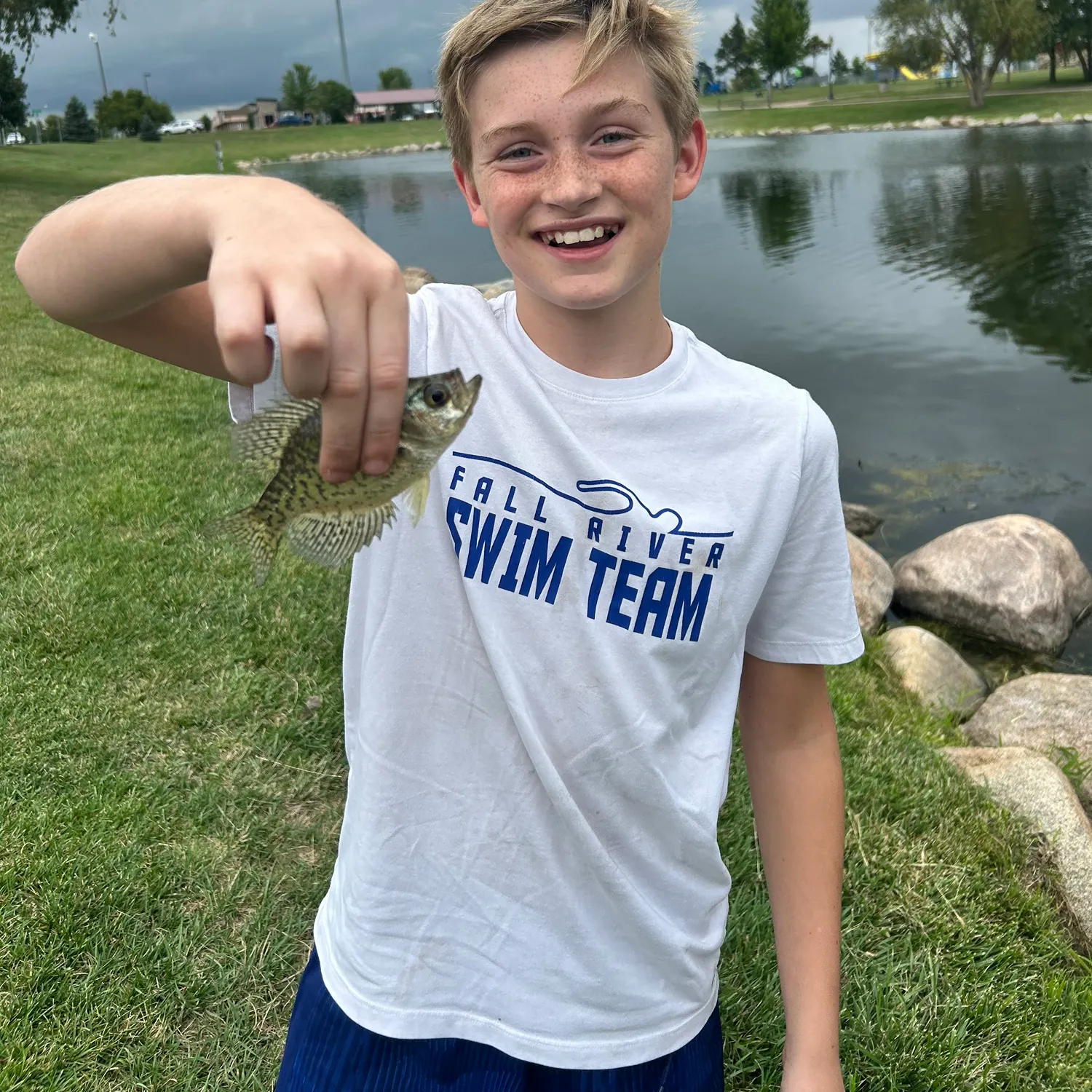 Black crappie caught on Fishbrain