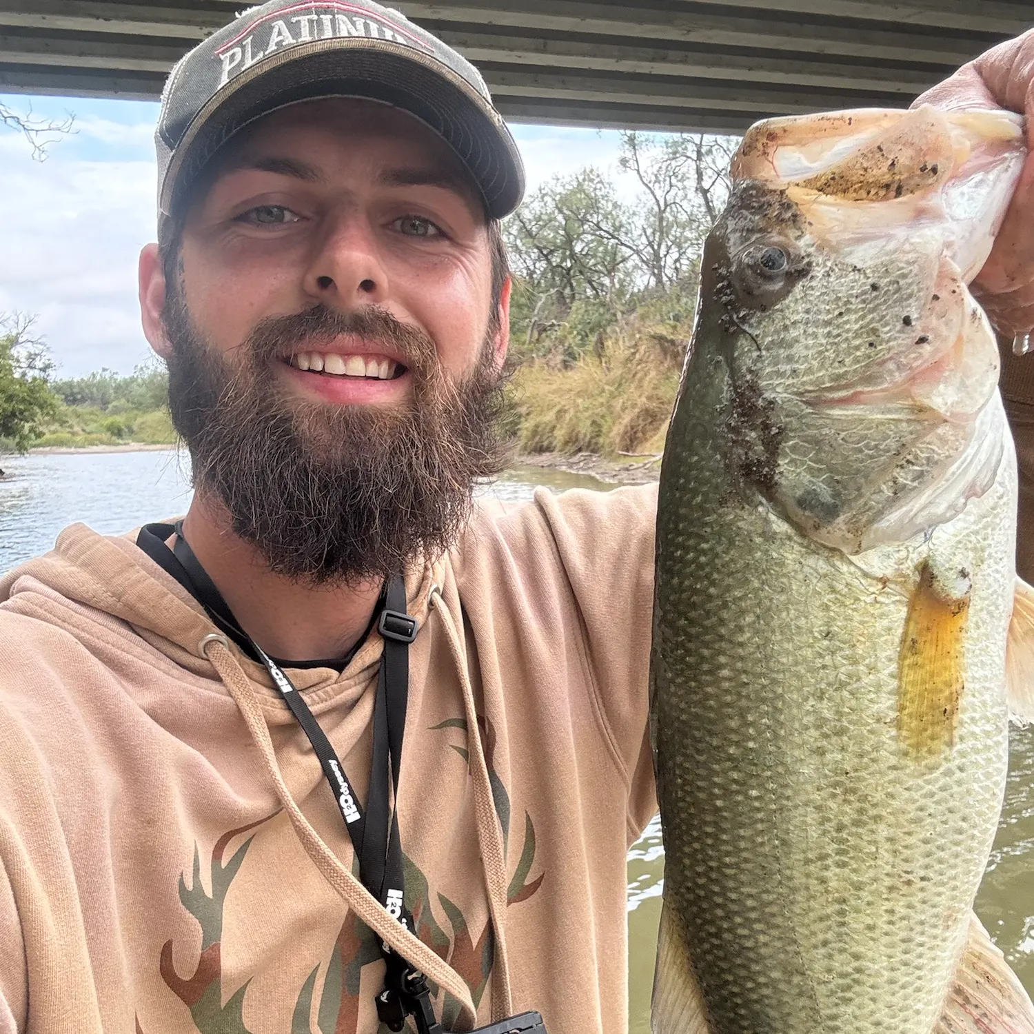 Largemouth bass caught on Fishbrain