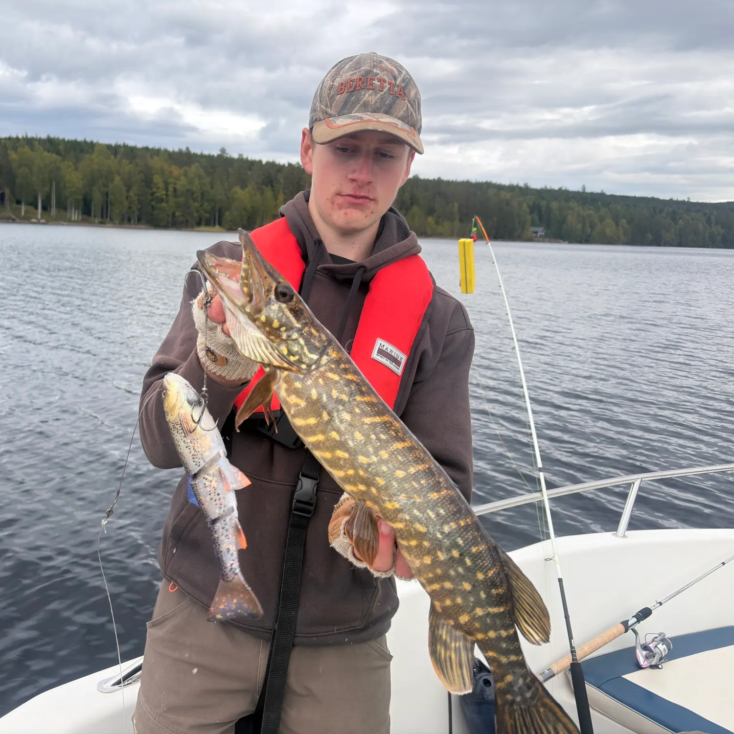 Northern pike caught on Fishbrain