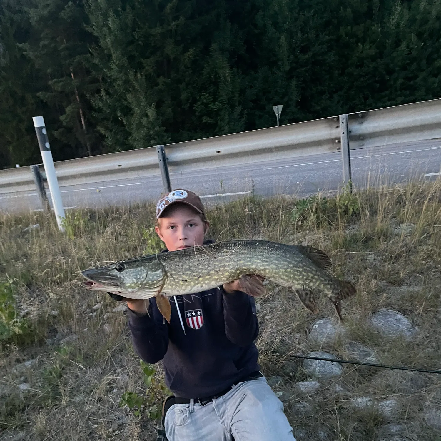 Northern pike caught on Fishbrain