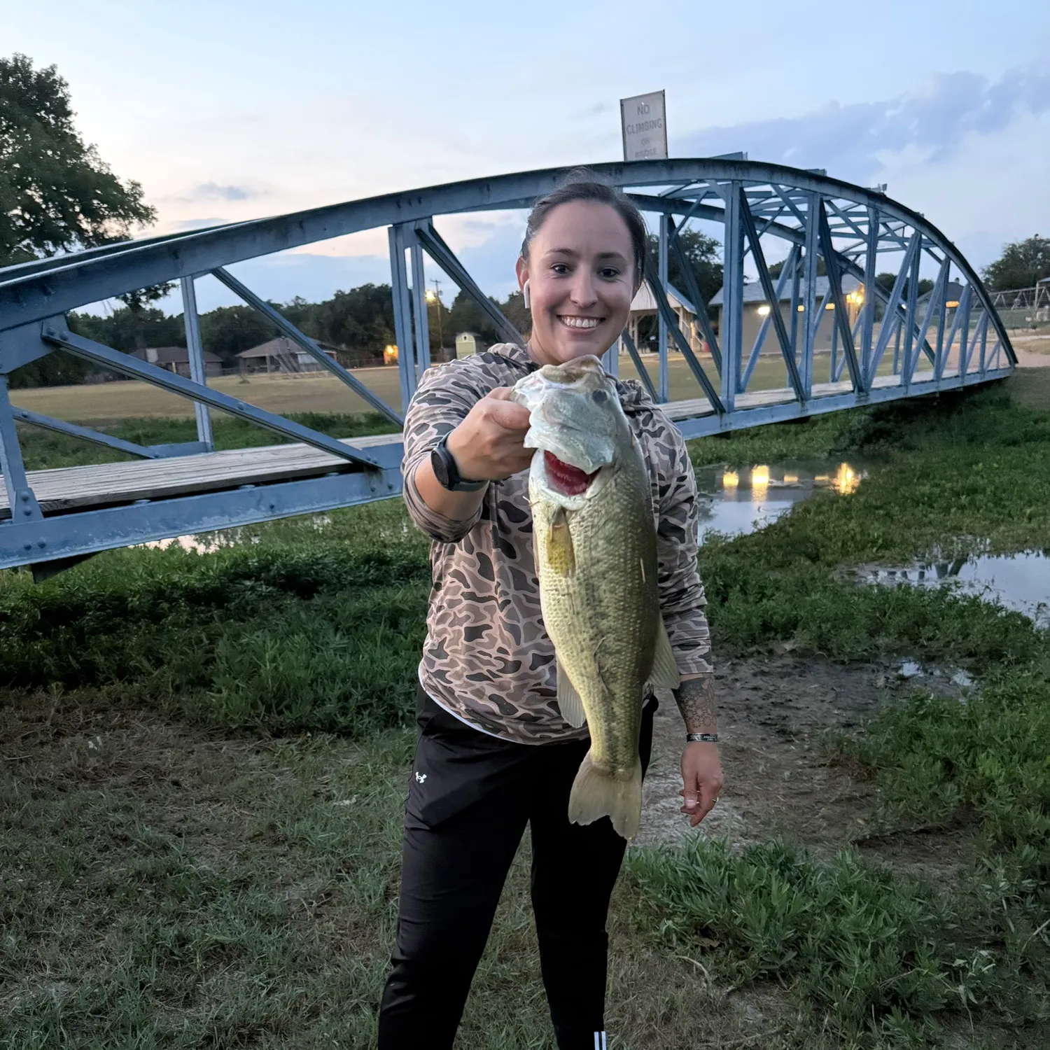 Largemouth bass caught on Fishbrain