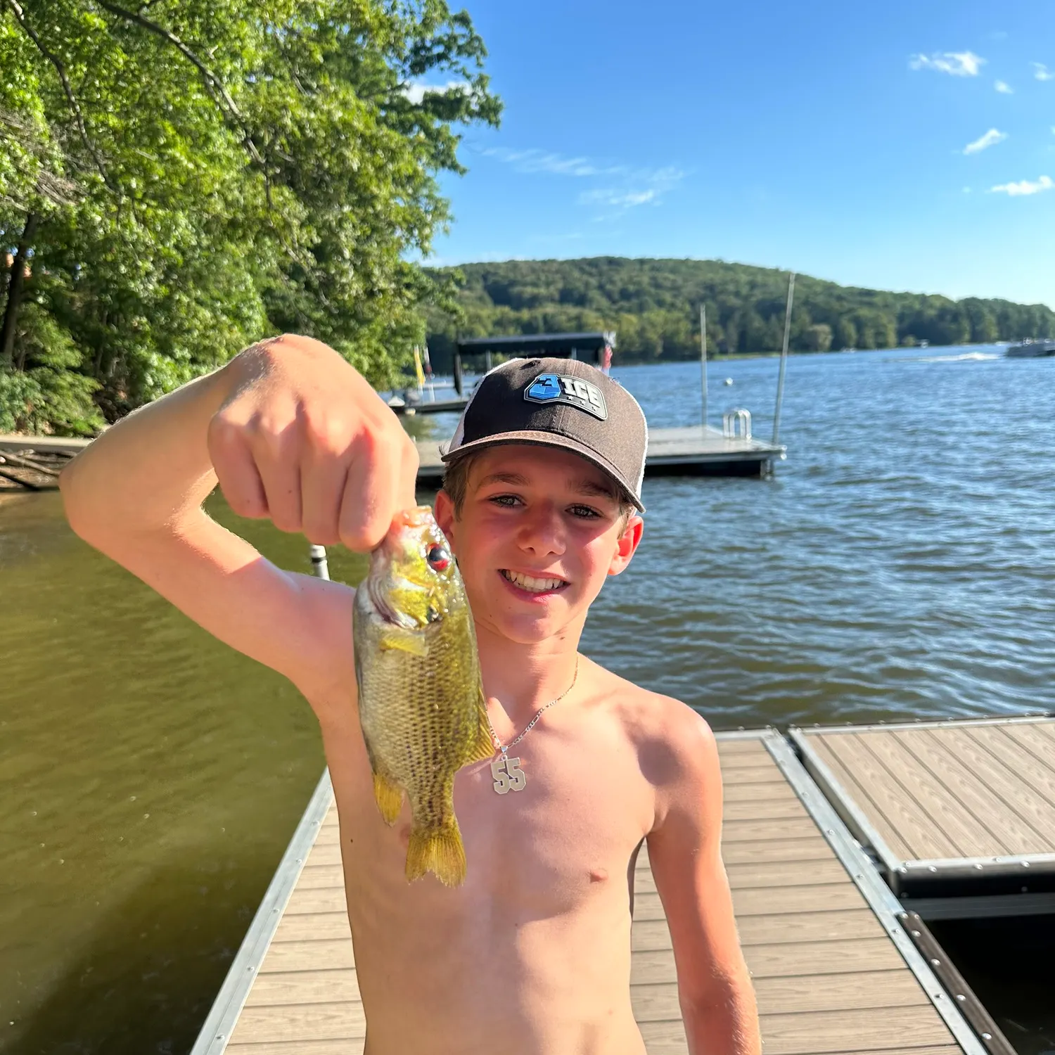 Rock bass caught on Fishbrain