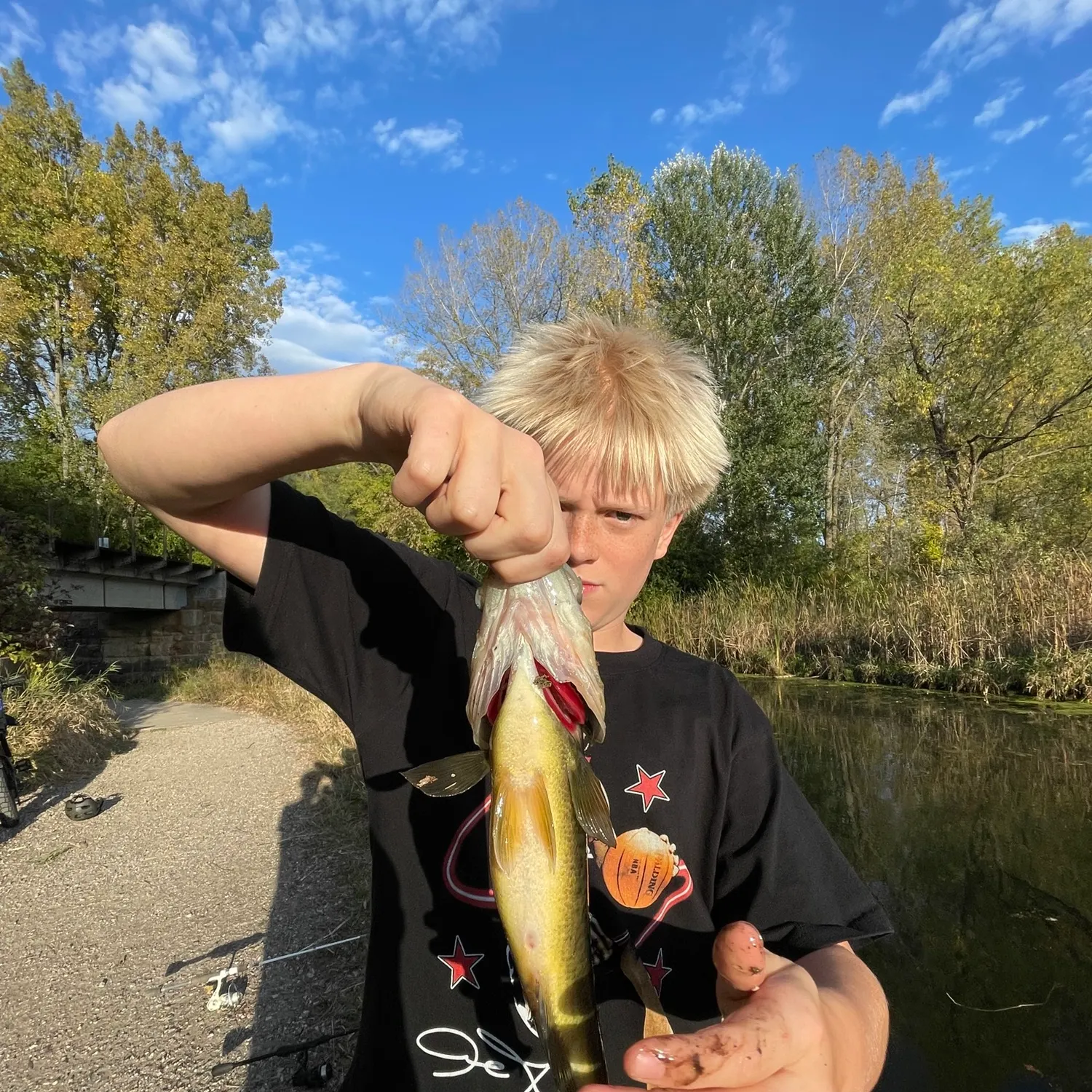 Largemouth bass caught on Fishbrain