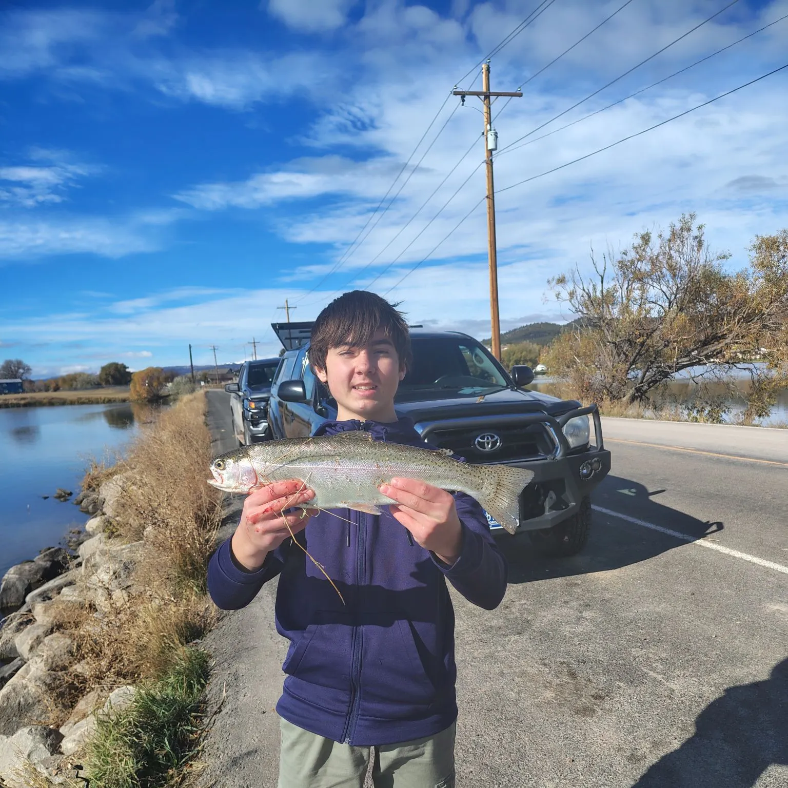 Rainbow trout caught on Fishbrain
