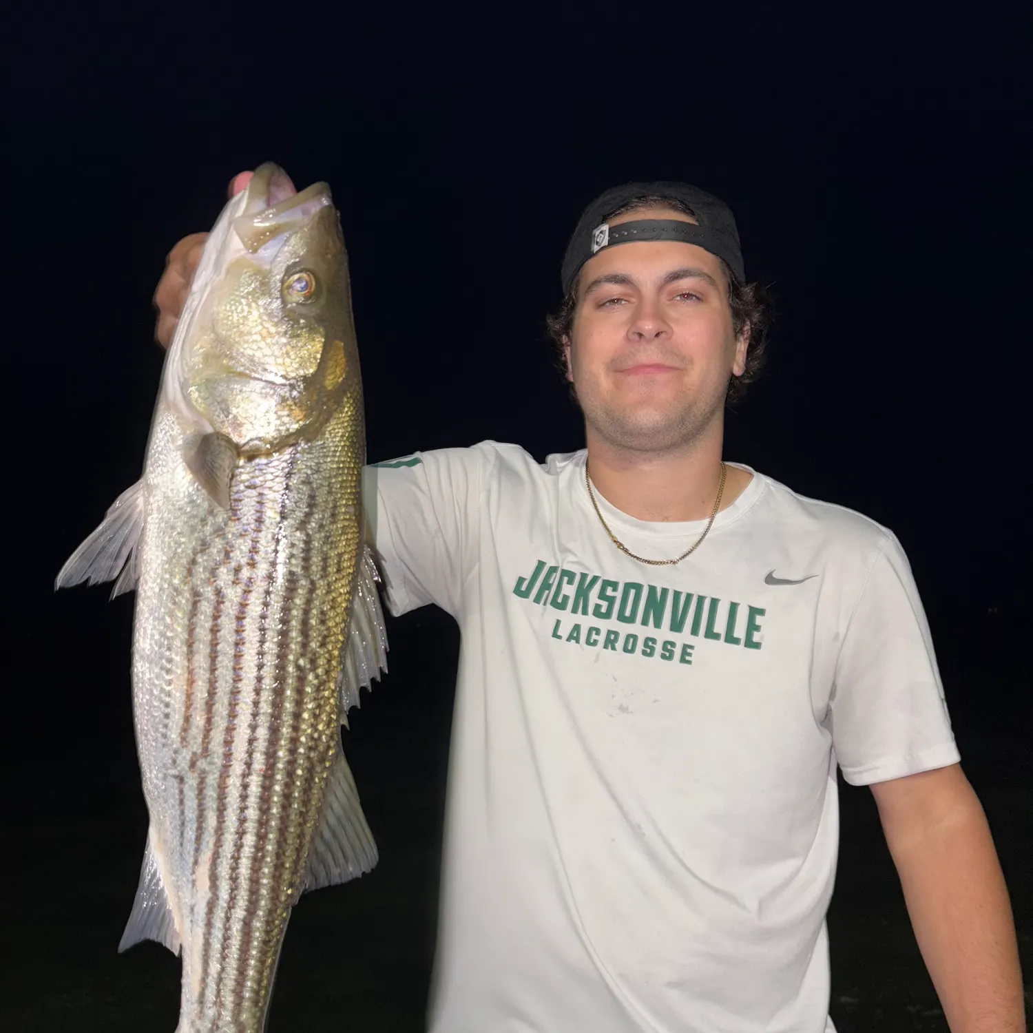 Striped bass caught on Fishbrain
