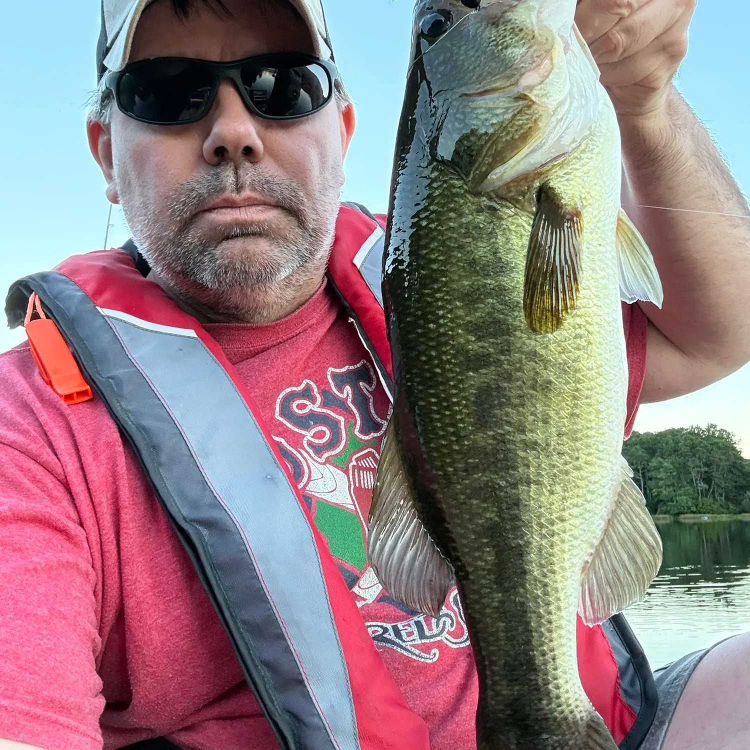 Largemouth bass caught on Fishbrain