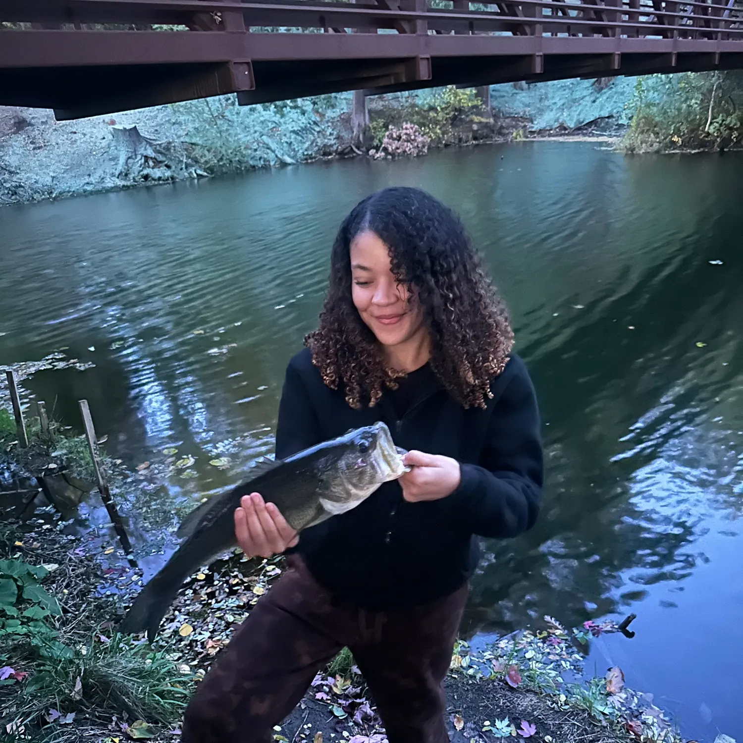 Largemouth bass caught on Fishbrain