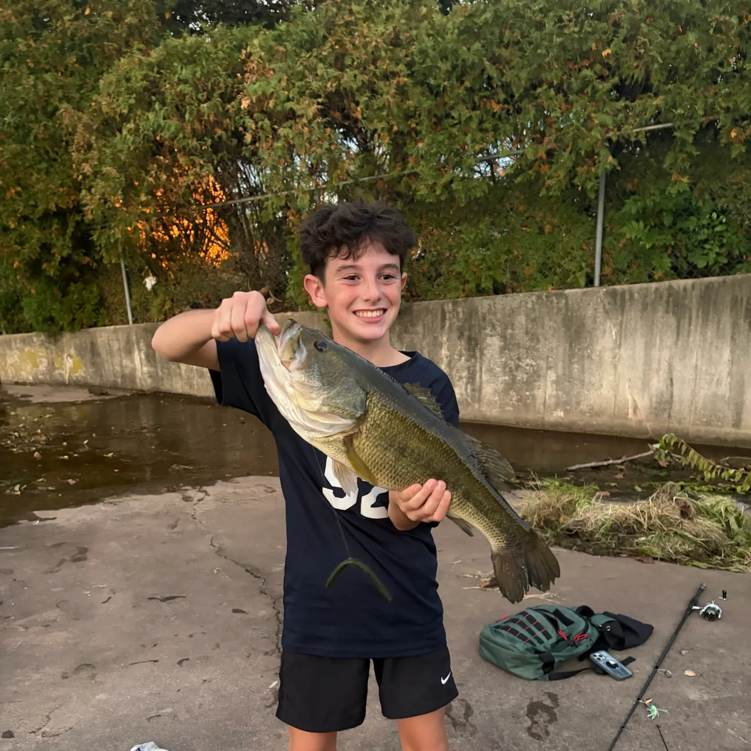 Largemouth bass caught on Fishbrain