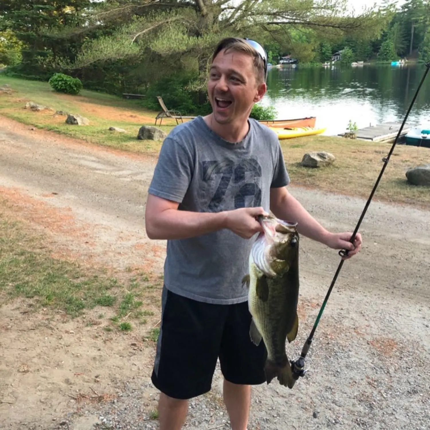 Largemouth bass caught on Fishbrain