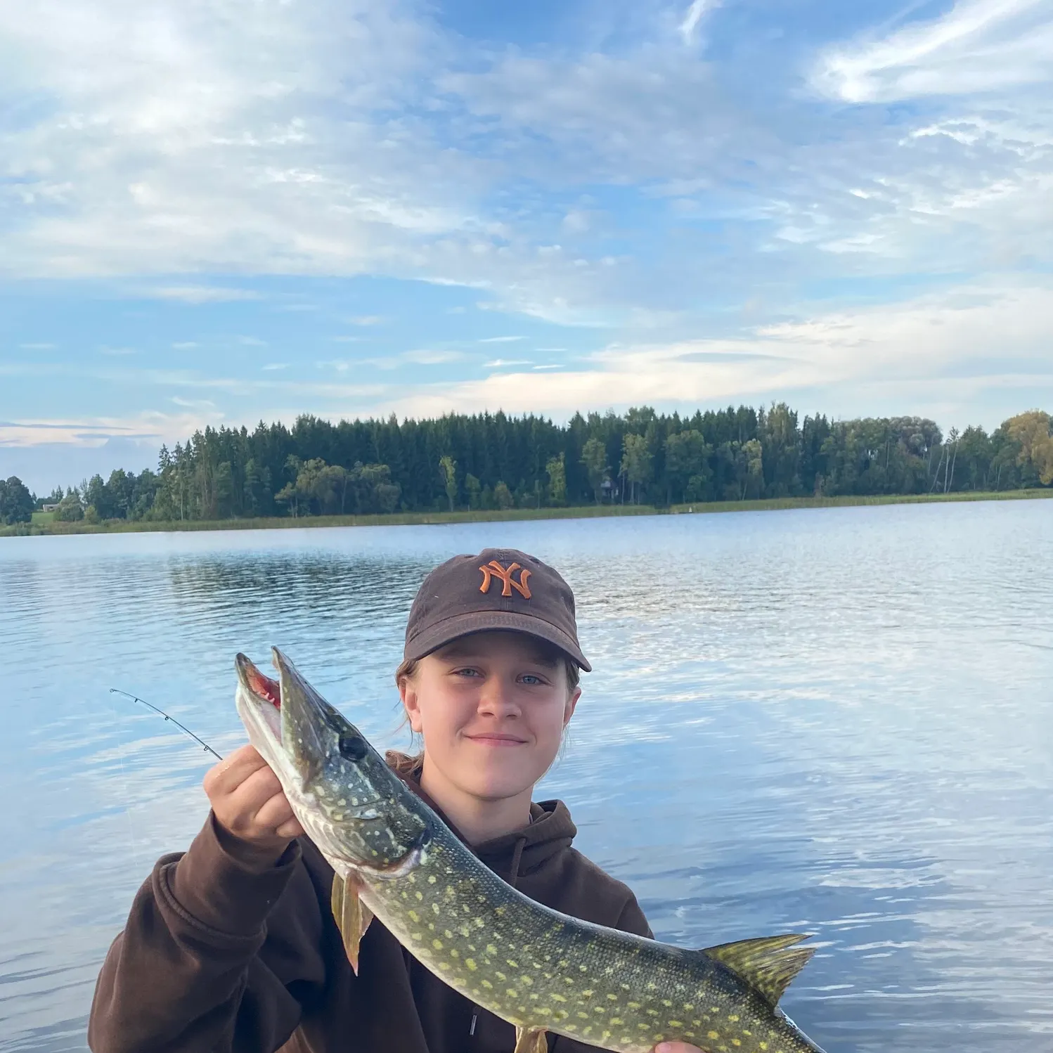 Northern pike caught on Fishbrain