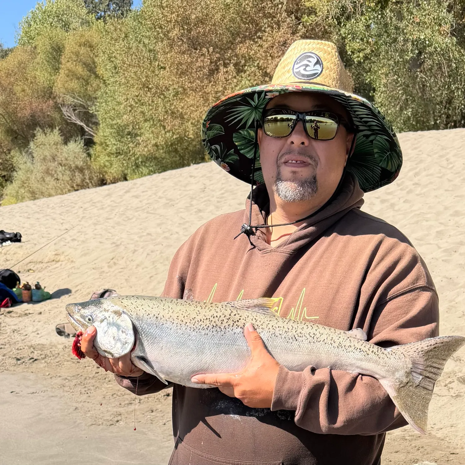Chinook salmon caught on Fishbrain