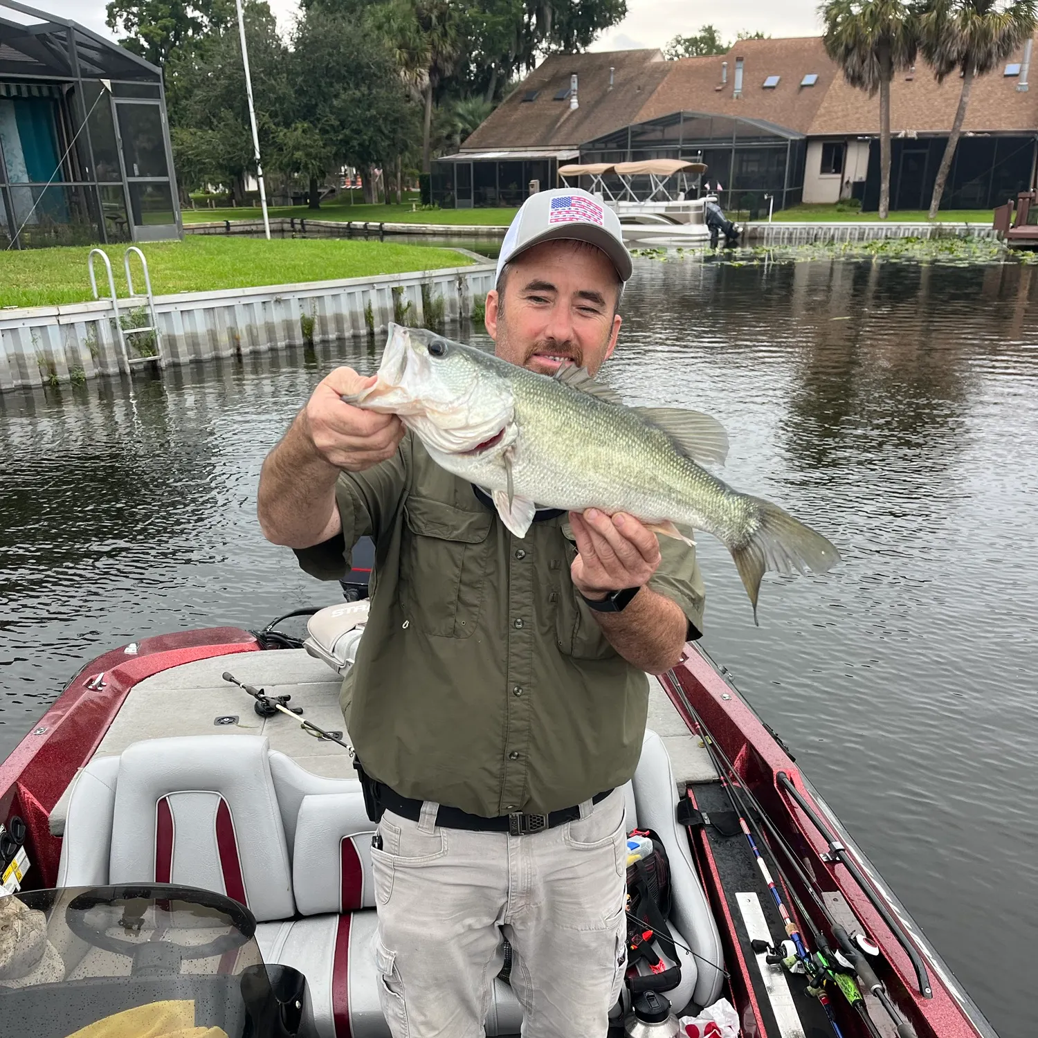 Largemouth bass caught on Fishbrain