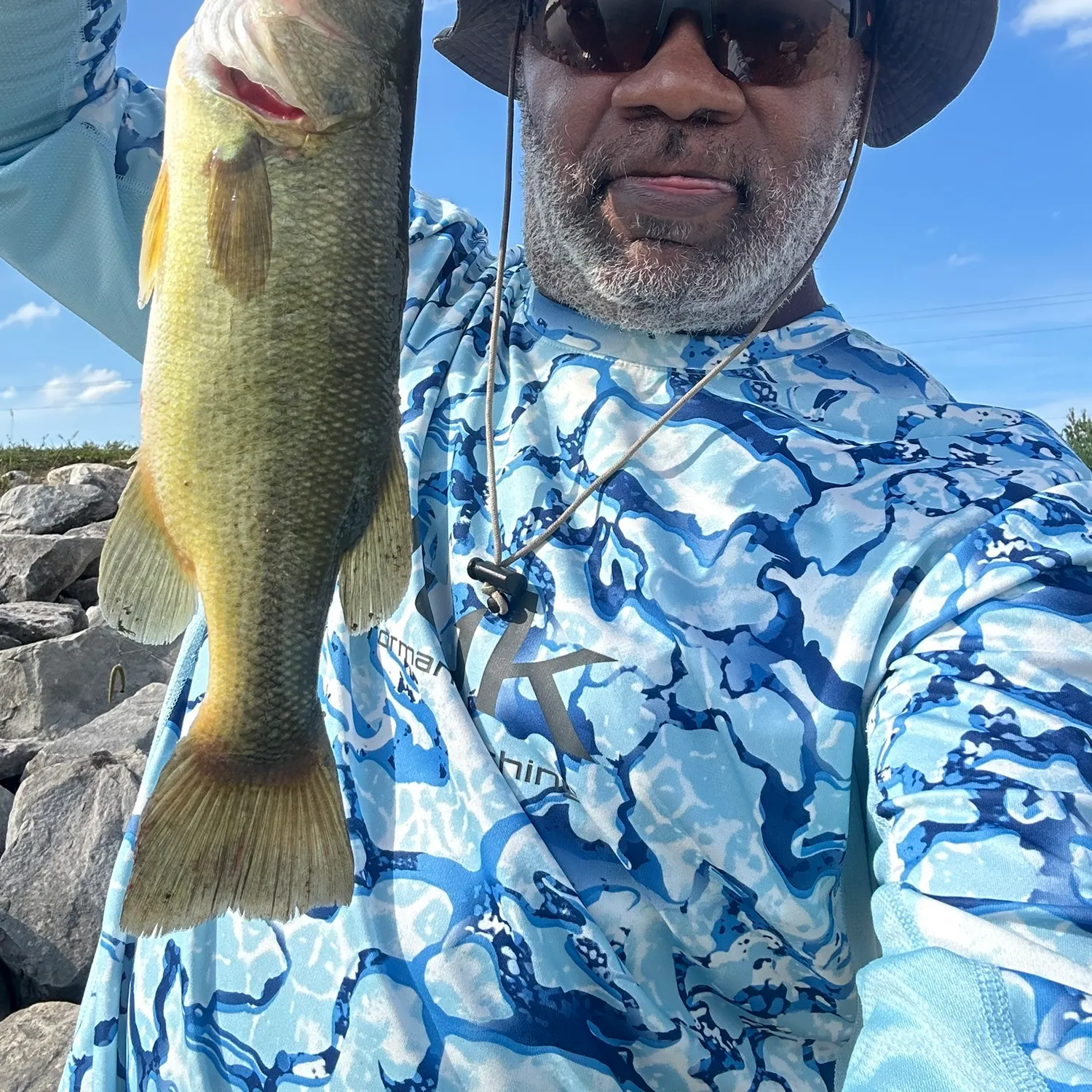 Largemouth bass caught on Fishbrain