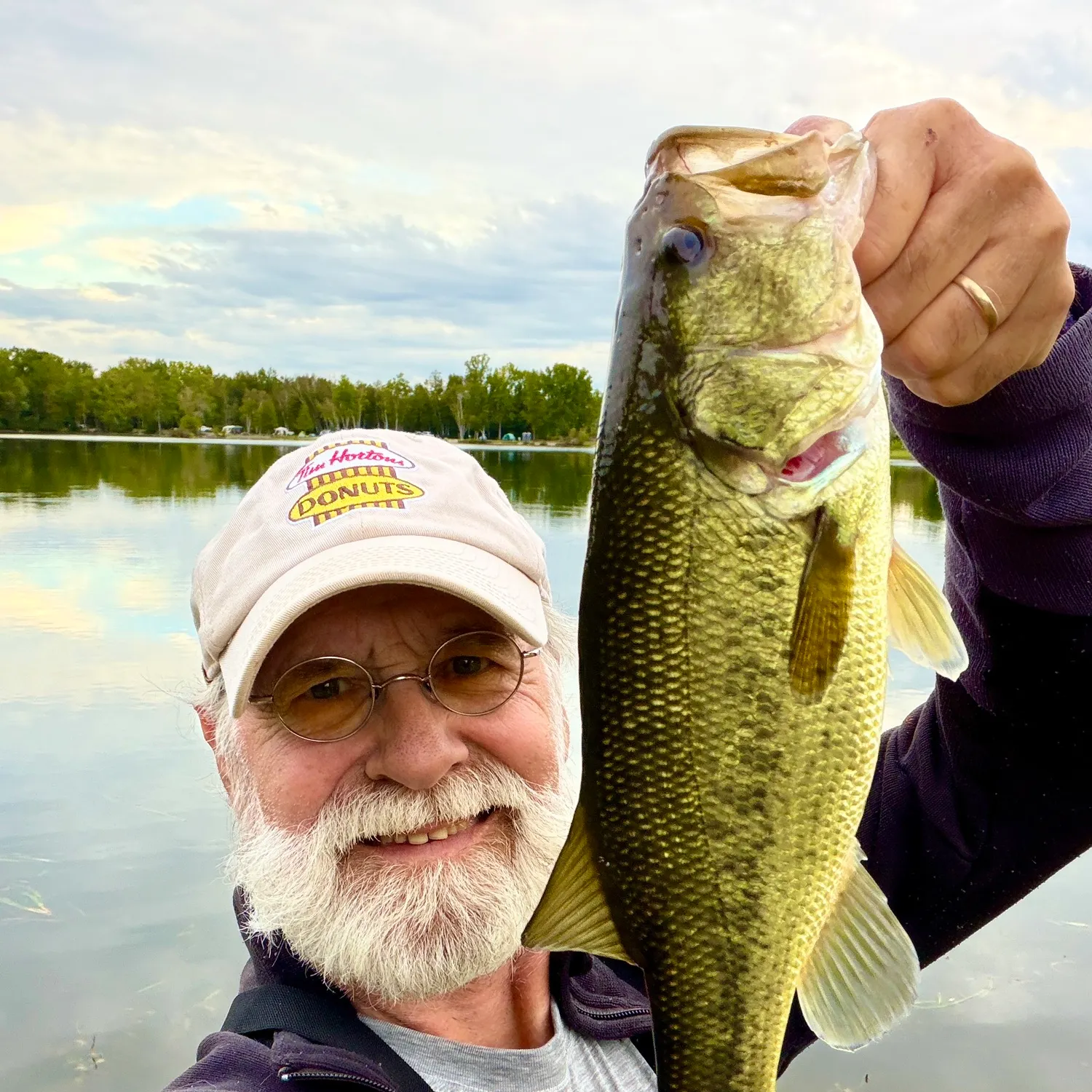 Largemouth bass caught on Fishbrain